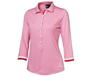 Cross Womens Field 3/4 Polo - Rose i str. Medium (Kollektionsprøve) (Vejl. udsalgspris = kr. 599)