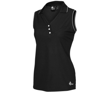 Cross Womens Glenna Polo SL - Sort i str. Medium (Kollektionsprøve) (Vejl. udsalgspris = kr. 549)