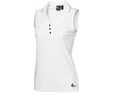 Cross Womens Glenna Polo SL - Hvid i str. Medium (Kollektionsprøve) (Vejl. udsalgspris = kr. 549)
