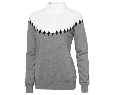 Cross Dame Halo Pullover - Grå i str. Medium - (kollektionsprøve) - (vejl. udsalgspris = kr. 899)