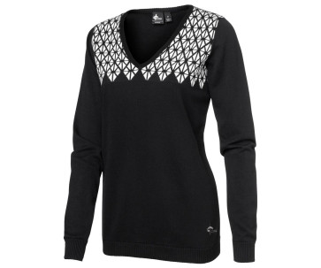 Cross Womens Scramble V-hals Sort i str. Medium - (kollektionsprøve) - (vejl. udsalgspris = kr. 699)