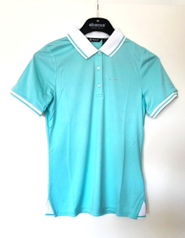 Abacus Womens Cherry Polo SS - Aqua Melange i str. Medium - (Kollektionsprøve) - (Vejl. udsalgspris er kr. 449,-) 