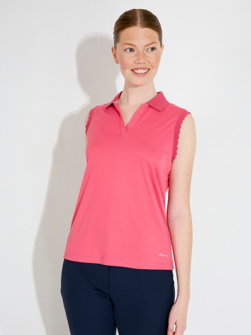 Abacus Womens Victoria Drycool Polo SL - Lipstick i str. Medium - (Kollektionsprøve) - (Vejl. udsalgspris er kr. 399,-)
