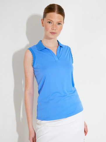 Abacus Womens Victoria Drycool Polo SL - Heaven i str. Medium - (Kollektionsprøve) - (Vejl. udsalgspris er kr. 399,-)