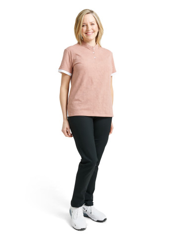 Abacus Womens Crystal Polo SS - Potpurry i str. Medium - (Kollektionsprøve) - (Vejl. udsalgspris er kr. 499,-) 