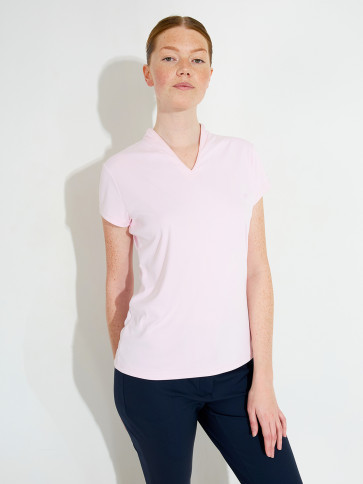 Abacus Womens Hammel Recycled Cupsleeve - Pink i str. Medium - (Kollektionsprøve) - (Vejl. udsalgspris er kr. 449,-)