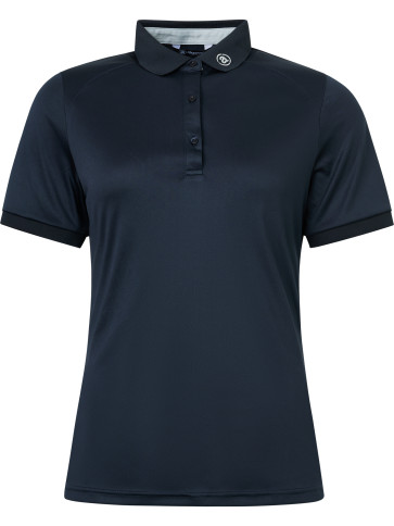 Abacus Womens Hammel Recycled Polo SS - Navy i str. Medium - (Kollektionsprøve) - (Vejl. udsalgspris er kr. 399,-)