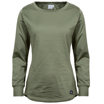 Cross Mens Tech Crew Neck - Deep Lichen Green i str. XX/Large