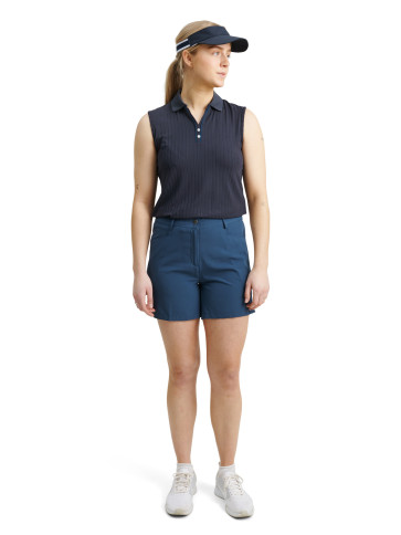 Abacus Womens Brook Stripe Shorts - Peacock Blue i str. 38 - (Kollektionsprøve) - (Vejl. udsalgspris er kr. 649,-)