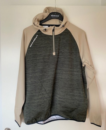 Abacus Mens Kingsbarns Hybrid Hoodie - Forest Melange i str. Large - (Kollektionsprøve) - (Vejl. udsalgspris er kr. 899,-)