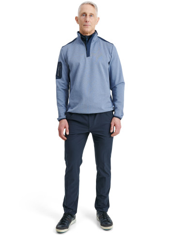 Abacus Mens Scramble Halfzip Pullover - Blue i str. X/Large - (Kollektionsprøve) - (Vejl. udsalgspris er kr. 899,-)