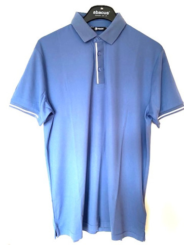 Abacus Mens Pikewood Drycool Polo - Horizon Blue i str. Large - (Kollektionsprøve) - (Vejl. udsalgspris er kr. 449,-)