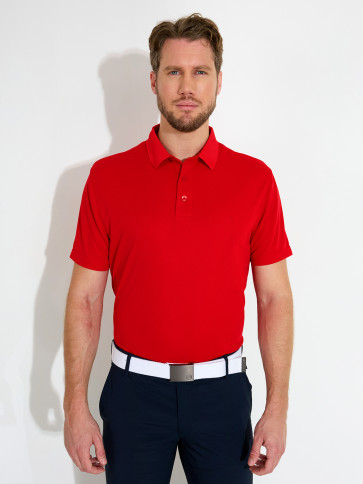 Abacus Mens Cray Drycool Polo - Rød i str. Large - (Kollektionsprøve) - (Vejl. udsalgspris er kr. 399,-)