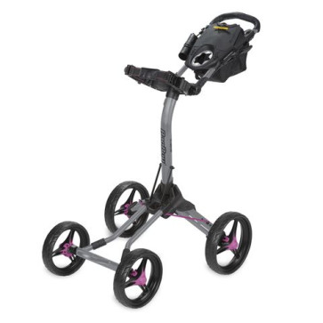 Bagboy Quad XL Golf Trolley - Grå/Pink