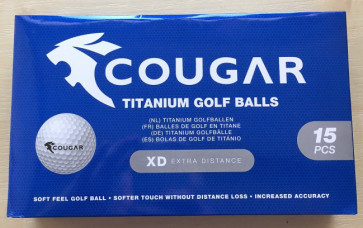 180 stk. Cougar Golfbolde (12 x 15 pack) - NYE golfbolde