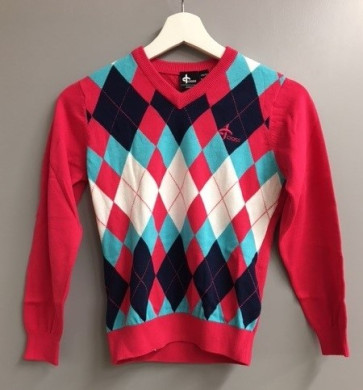 Cross Junior Honor V-hals - Dark Raspberry i str. 134/140 (Kollektionsprøve)