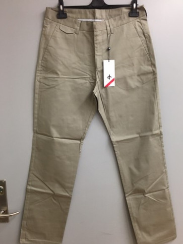 Cross Mens Ace Chinos - Cinder - str. 34/34 - (kollektionsprøve) - (Vejl. udsalgspris = kr. 799,-)