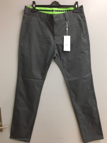 Cross Mens Slender H2Off Chinos - Charcoal - str. 34/34 (kollektionsprøve) - (Vejl. udsalgspris = kr. 899,-)