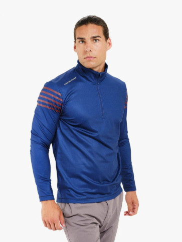 Cross Mens Sporty Half Zip - Twilight Blue i str. X/Large