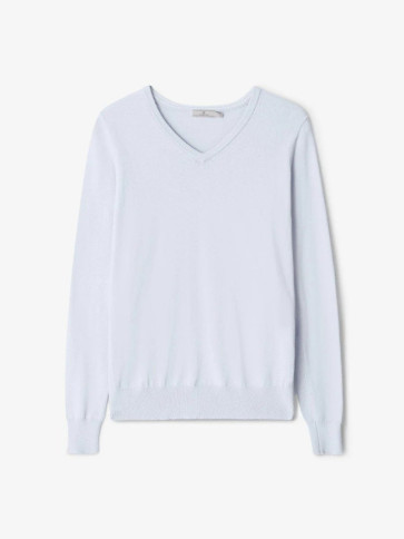 Cross Womens Classic V-hals - Xenon Blue i str. Medium (Kollektionsprøve) - (Vejl. udsalgspris er kr. 599,-)