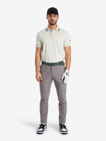 Cross Mens Stripe Polo - Green Tint i str. Large (Kollektionsprøve) - (Vejl. udsalgspris er kr. 599,-)