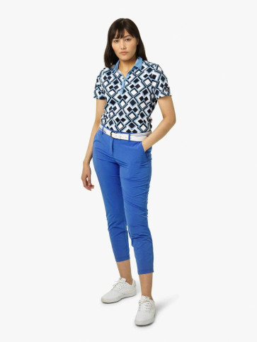 Cross Womens Square Polo SS - Bel Air Blue i str. Medium - (Kollektionsprøve) - (Vejl. udsalgspris er kr. 599,-)