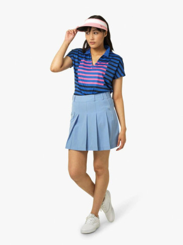 Cross Womens Hidden Polo SS - Amparo Blue i str. Medium - (Kollektionsprøve) - (Vejl. udsalgspris er kr. 599,-)