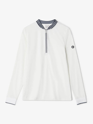 Cross Womens Nostalgia Polo LS - Hvid i str. Medium (Kollektionsprøve) - (Vejl. udsalgspris er kr. 599,-)