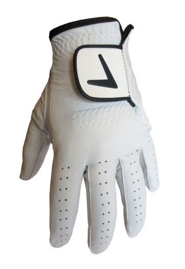 Herrehandske m/Sort V-Logo i Full Cabretta Leather - venstre hånd