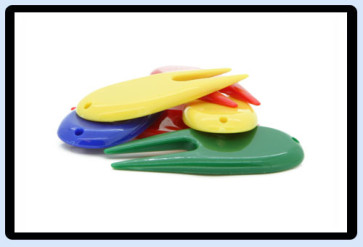 100 stk. Plastic Pitch Fork (tilfældig farve)