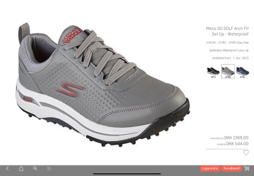 Skechers Go Golf Arch Fit Set Up Herre Golfsko - Vandtætte (lidt små i størrelsen)