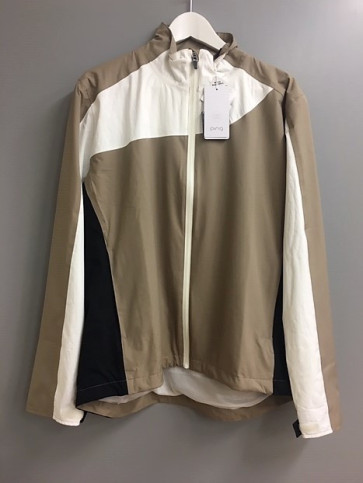 Ping Dame Regnjakke - Hvid/Sort/Mocca - str. Large