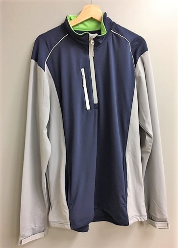 Palm Grove Herre Vind Pullover - Navy/Grå - str. Medium