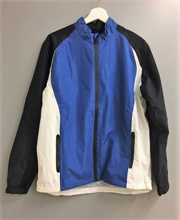 Palm Grove Herre Regnjakke - Blå/Sort/Hvid - str. Medium