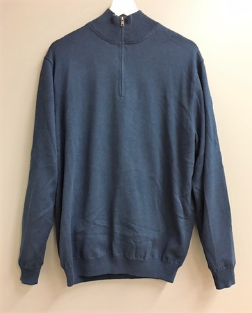 Palm Grove Herre Lined Vind Sweater - Navy/Charcoal - str. Large