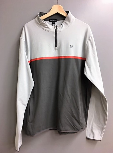 Palm Grove Herre Vind Pullover - Mørkgrå/Lysgrå - str. XX/Large