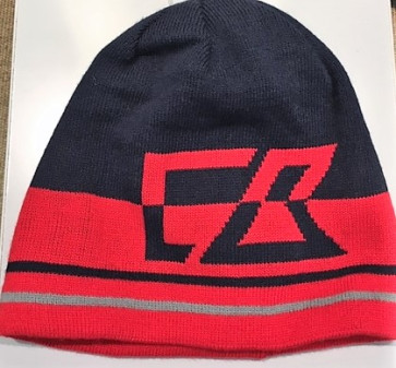 Cutter & Buck Beanie (m/indvendig fleece) - One Size - Navy/Rød