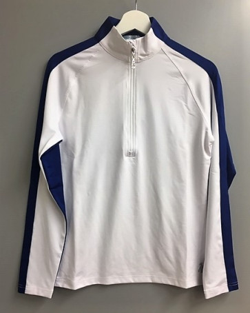 Green Lamb Dame Vind Sweater - Hvid/Blå - str. Medium