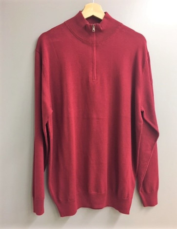 Palm Grove Herre Strik Sweater - Bordeaux - str. X/Large