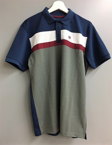 Palm Grove Herre Polo - Blå/Hvid/Rød/Grå - str. Medium