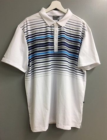 Ping Herre Polo - stribet Blå - str. XX/Large