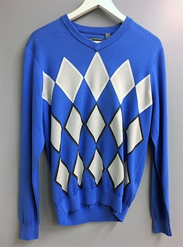 Ashworth Dame Srik Sweater - Blå/Grå - str. Small