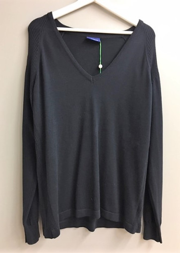 Daily Dame Strik Sweater - Navy - str. XX/Large