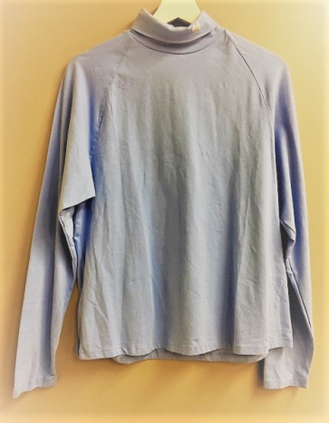 Palm Grove Dame rullekrave bluse - Blå - str. XX/Large