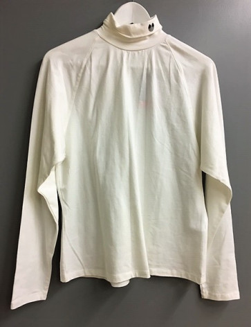 Palm Grove Dame rullekrave bluse - Hvid - str. XXX/Large