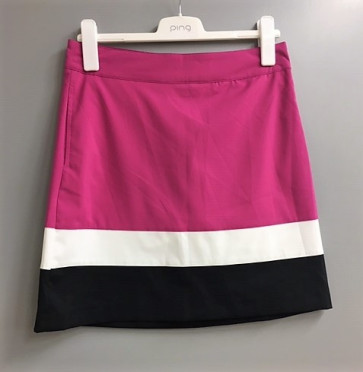 Abacus Dame Skort - Lyserød/Hvid/Sort - str. 44