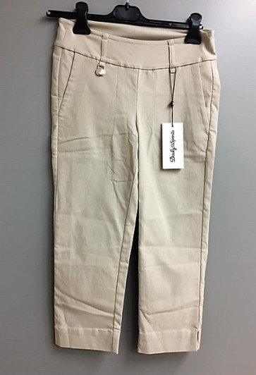 Daily Dame 3/4 Bukser - Beige - str. 36