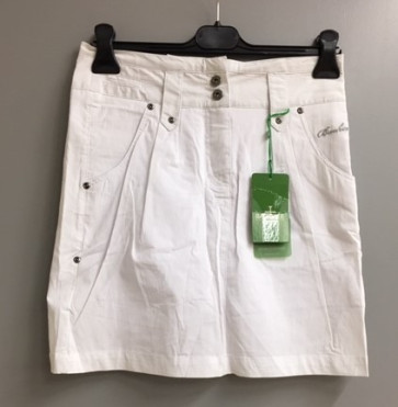 Backtee Dame Skort - Hvid