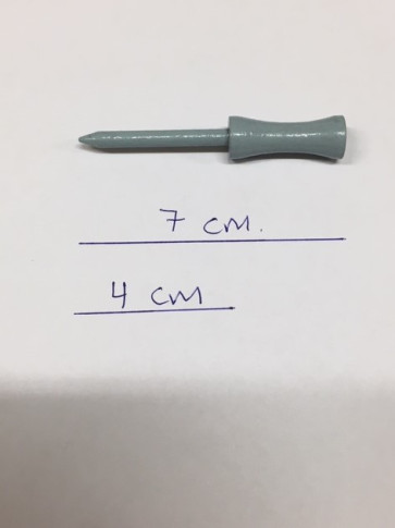 500 pack Castle Tees - Grå 70mm.