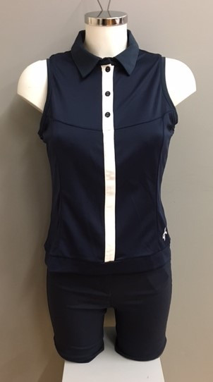 Cross Womens Polo SL - Navy i str. Medium (Kollektionsprøve) (Vejl. udsalgspris = kr. 499)
